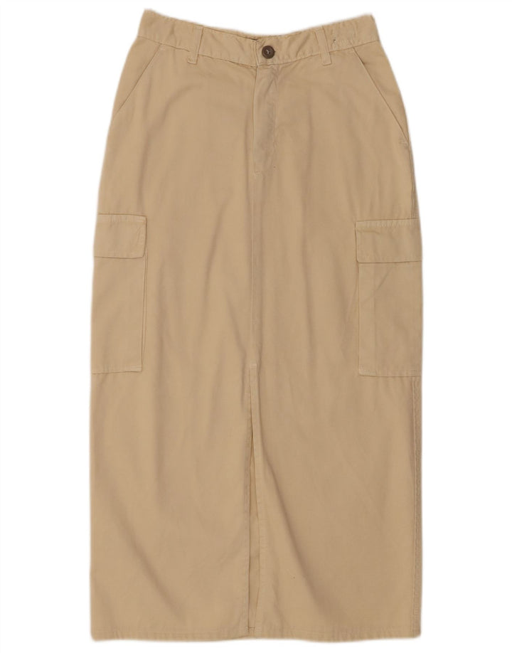 Roy Rogers Jupe Maxi Cargo Femme W28 Coton Beige Moyen