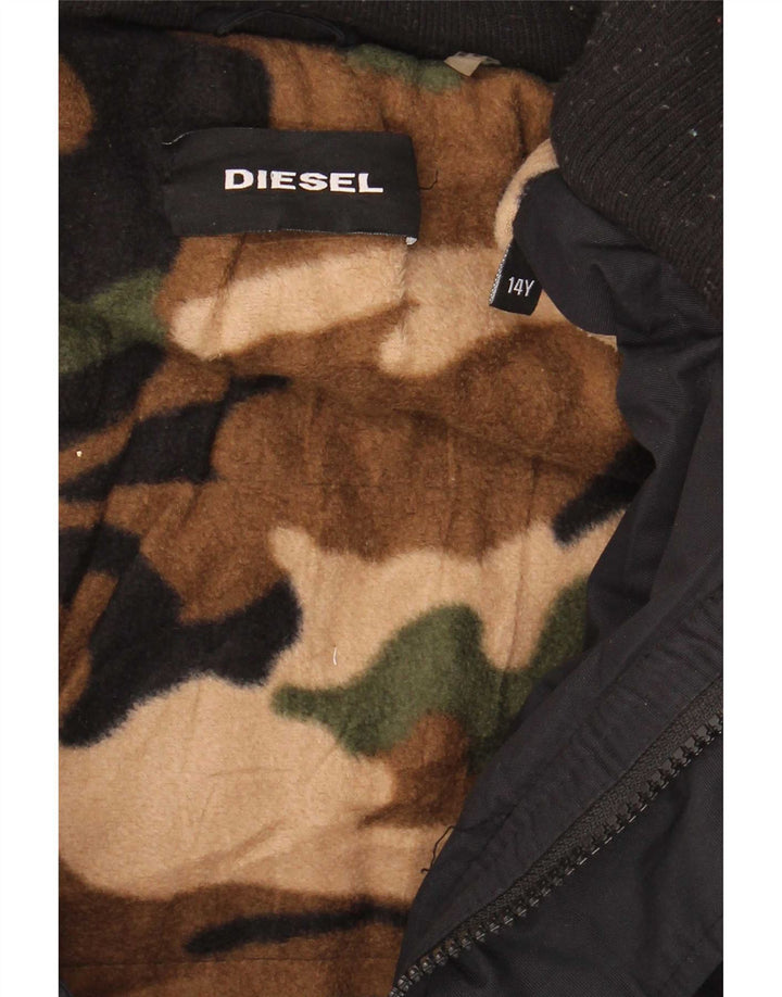 Diesel Veste coupe-vent garçon 13-14 ans Bleu marine Polyester