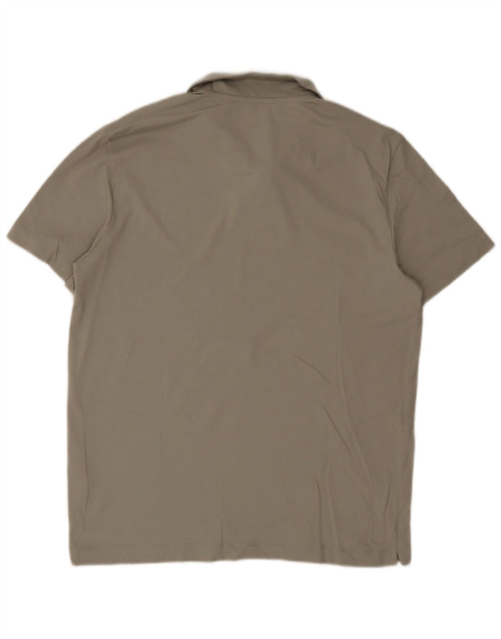 Massimo Dutti Polo Homme XL Kaki Coton