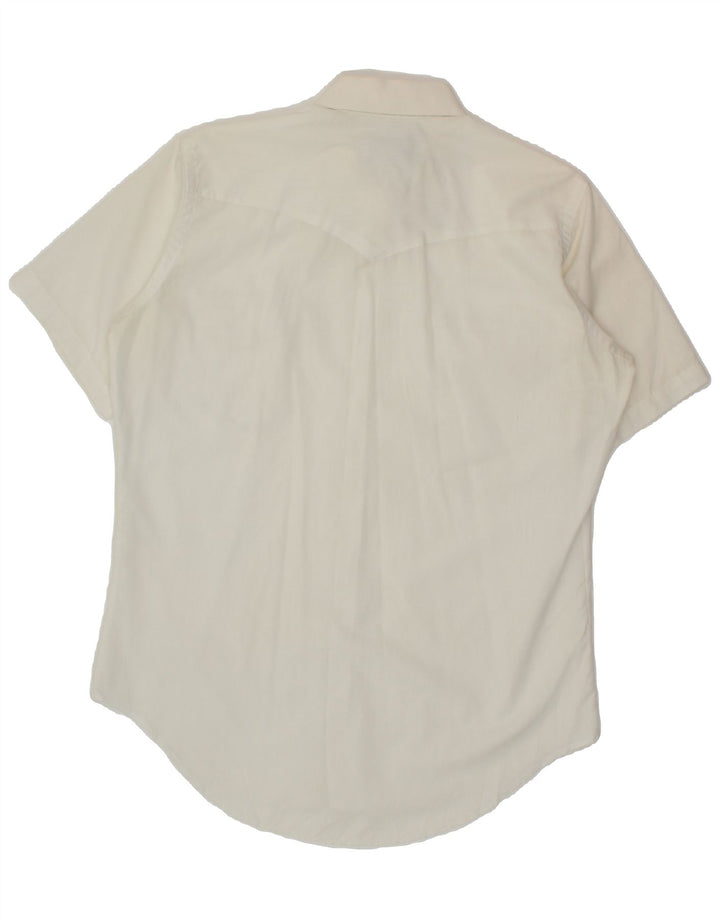 WRANGLER Chemise à manches courtes pour homme Taille 16 Grand coton blanc