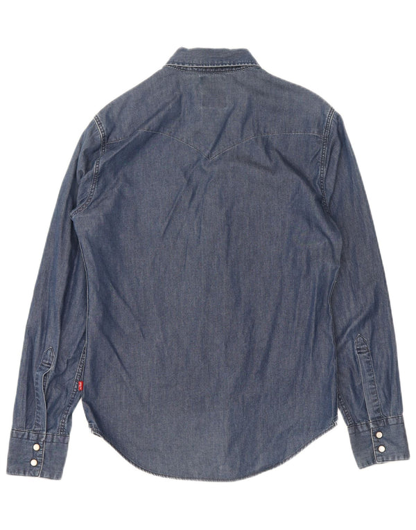 Levi's Chemise Slim Fit en Jean Homme Bleu Marine Coton