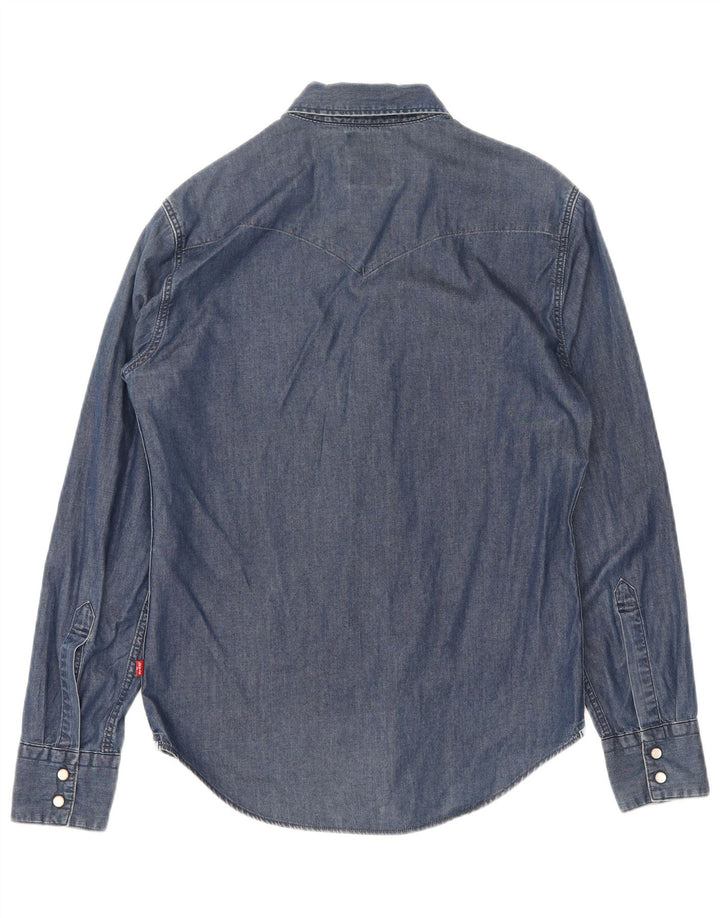 Levi's Chemise Slim Fit en Jean Homme Bleu Marine Coton