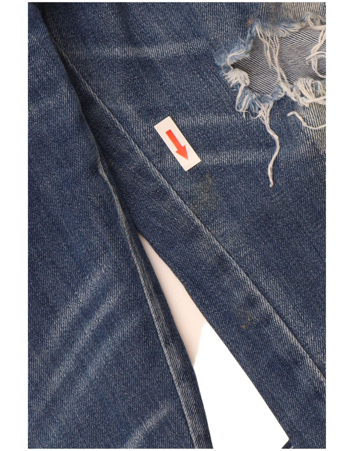 Replay Femme Katewin Jean Slim Effet Déchiré W32 L32 Bleu Coton