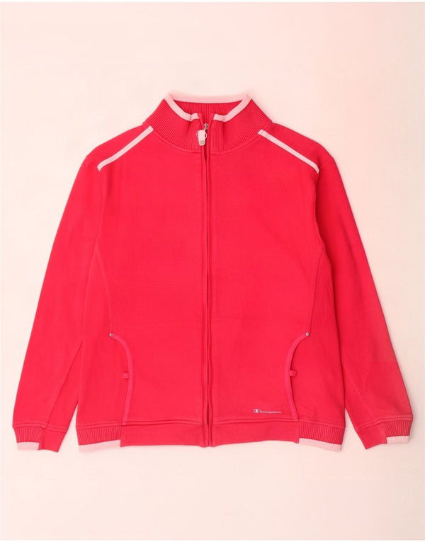 Champion Veste de survêtement Easy Fit pour femme UK 16 Large Rose Colourblock