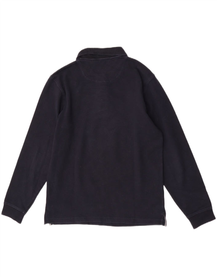 Timberland Polo à Manches Longues Homme Bleu Marine Moyen Coton