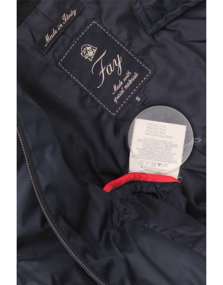 Fay Veste matelassée pour homme UK 36 Small Bleu marine Polyester