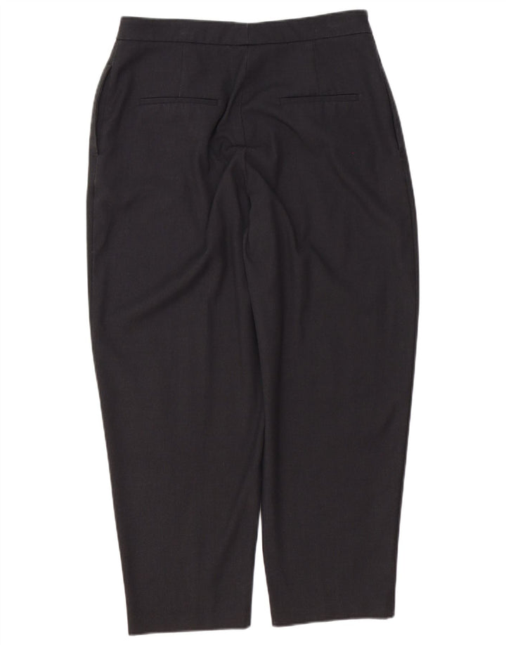 Zara Pantalon décontracté fuselé pour femme Medium W28 L25 Gris Polyester