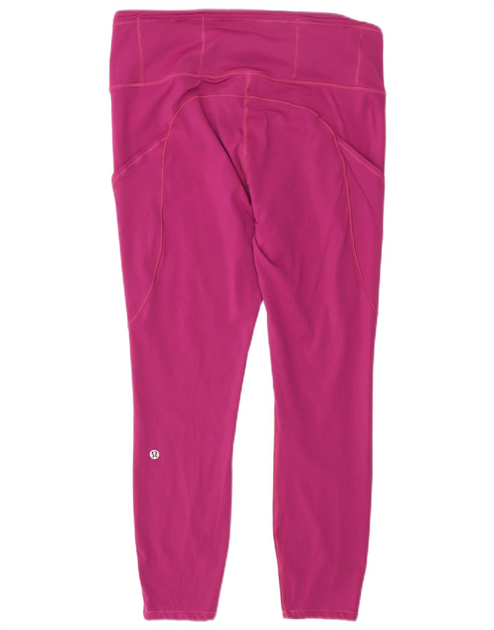 Lululemon Leggings graphiques pour femmes UK 10 petit nylon rose