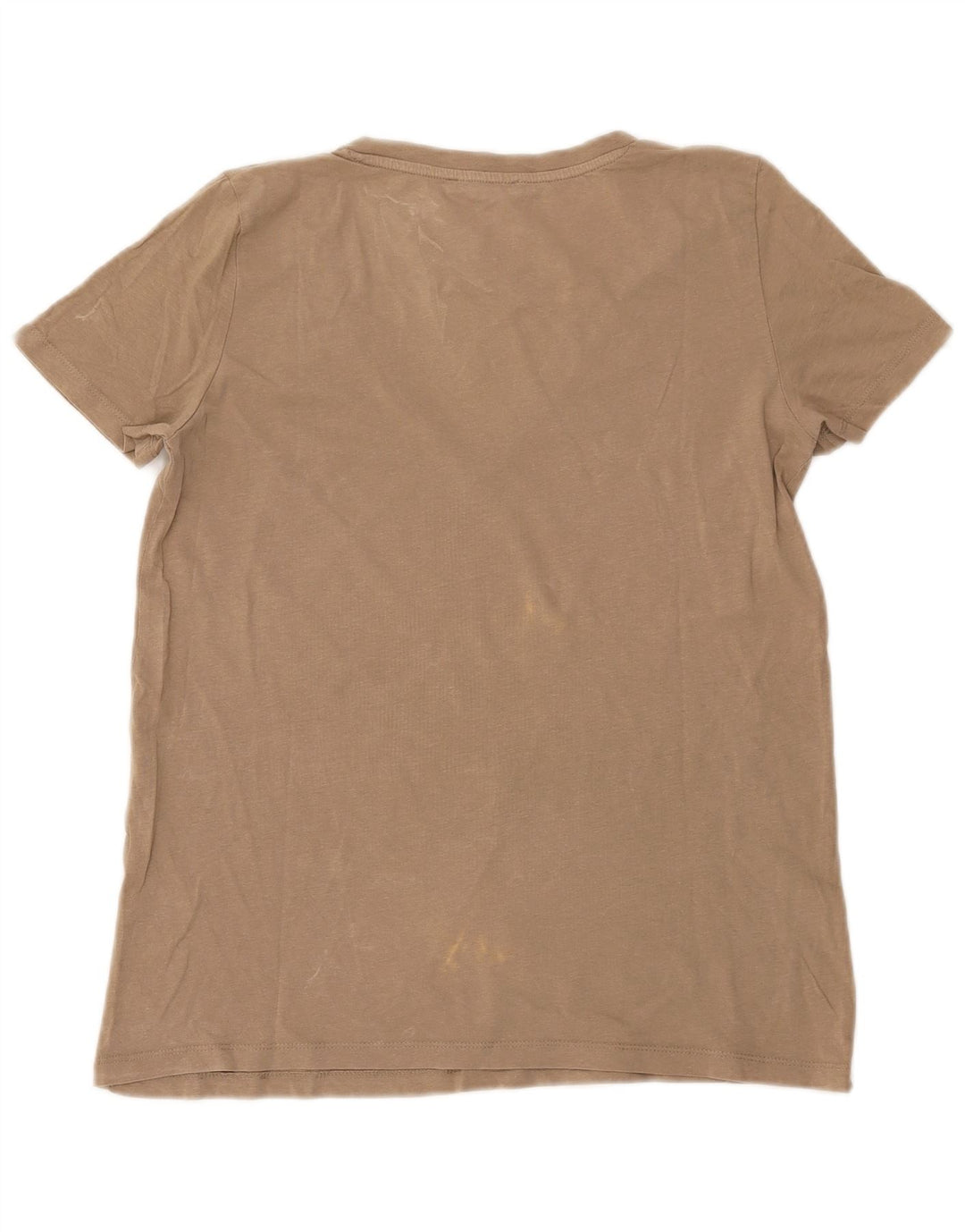 Zara Femme T-Shirt Top UK 14 Gris Moyen