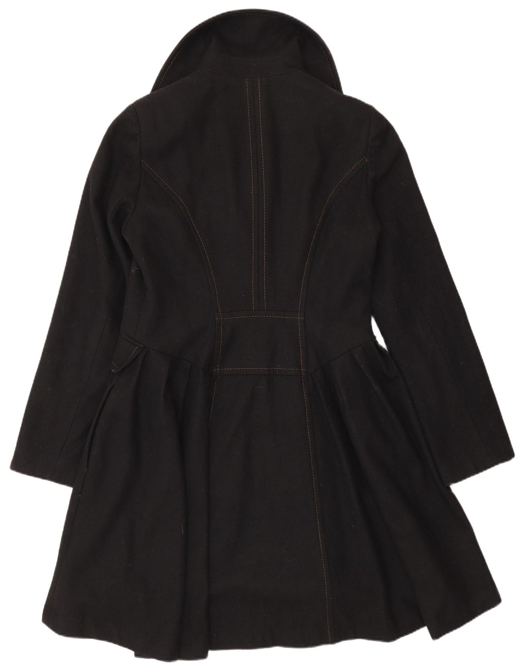 Topshop Manteau Princesse Femme UK 12 Laine Noir Moyen