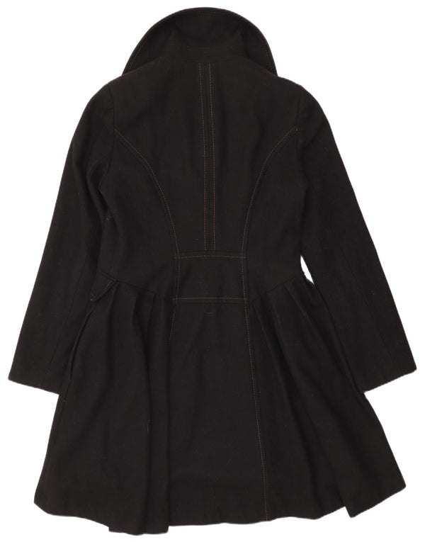 Topshop Manteau Princesse Femme UK 12 Laine Noir Moyen