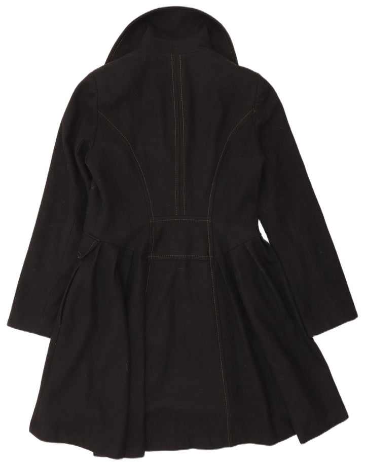 Topshop Manteau Princesse Femme UK 12 Laine Noir Moyen
