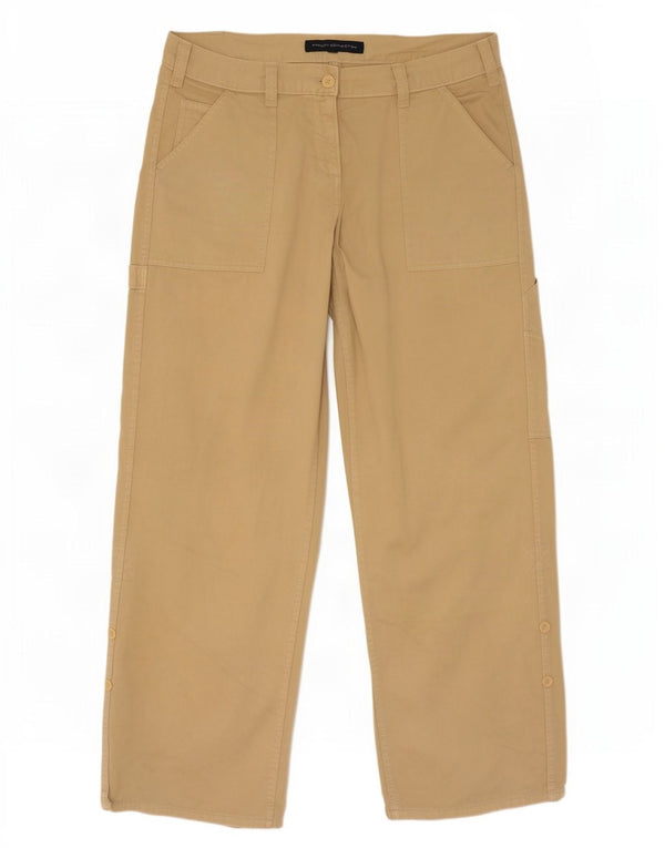 French Connection Pantalon cargo droit pour femme UK 14 Large W34 L32 Beige