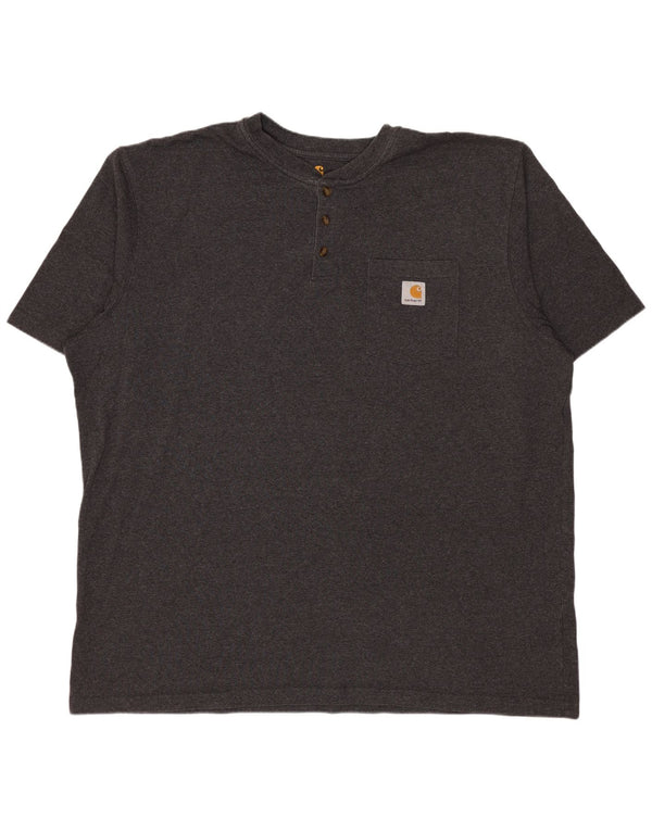Carhartt T-Shirt coupe originale pour hommes, haut 2XL, gris moucheté, coton
