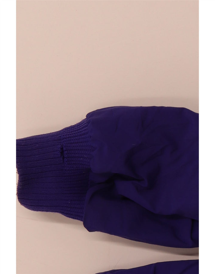 EDDIE BAUER Veste Bomber Femme UK 14 Nylon Violet Moyen