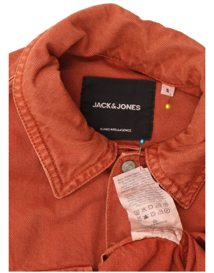 Jack & Jones Chemise En Jean Small Marron Coton Homme