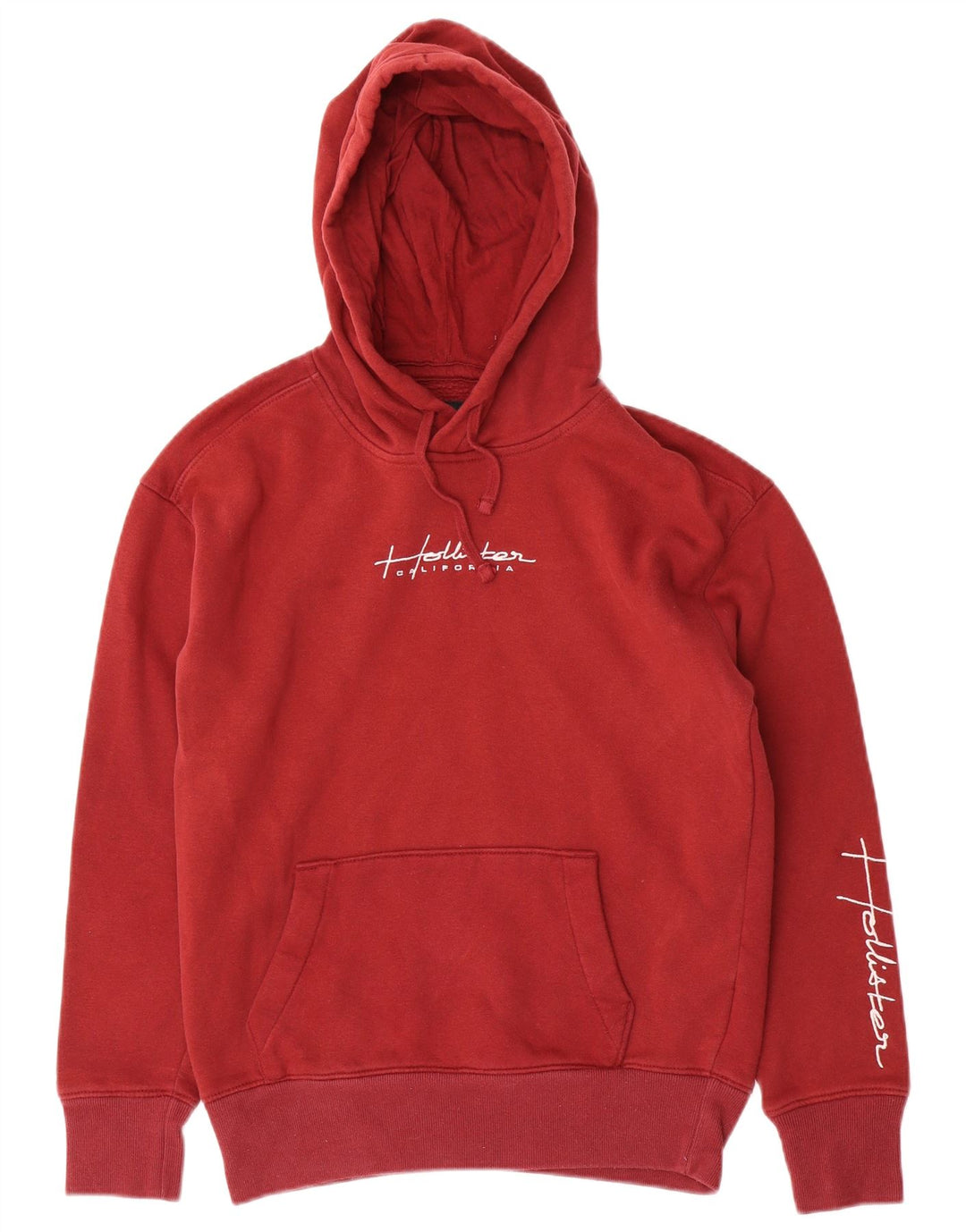 HOLLISTER Pull à capuche graphique XS en coton marron pour homme