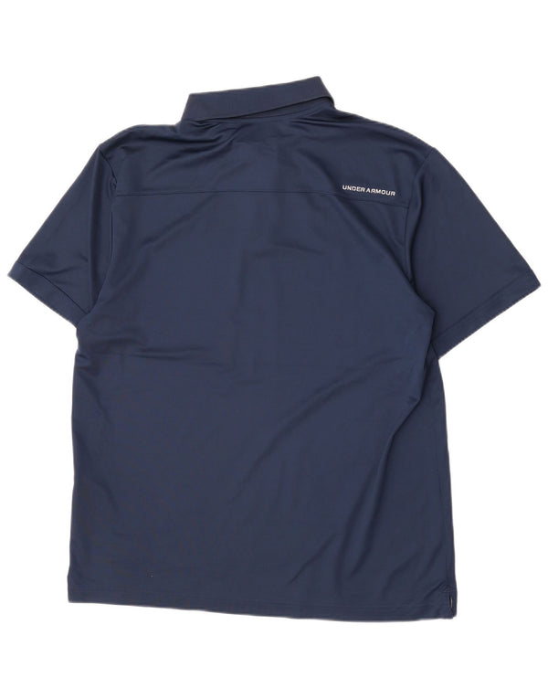 Under Armour Polo Heat Gear Homme Bleu Marine Large