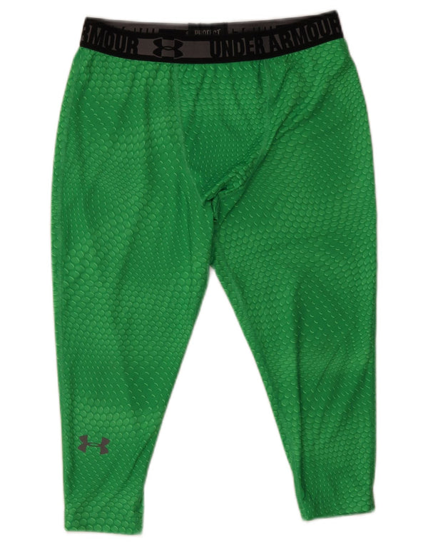 Under Armour Legging Heat Gear Graphic Homme Large W30 L18 Vert Taché