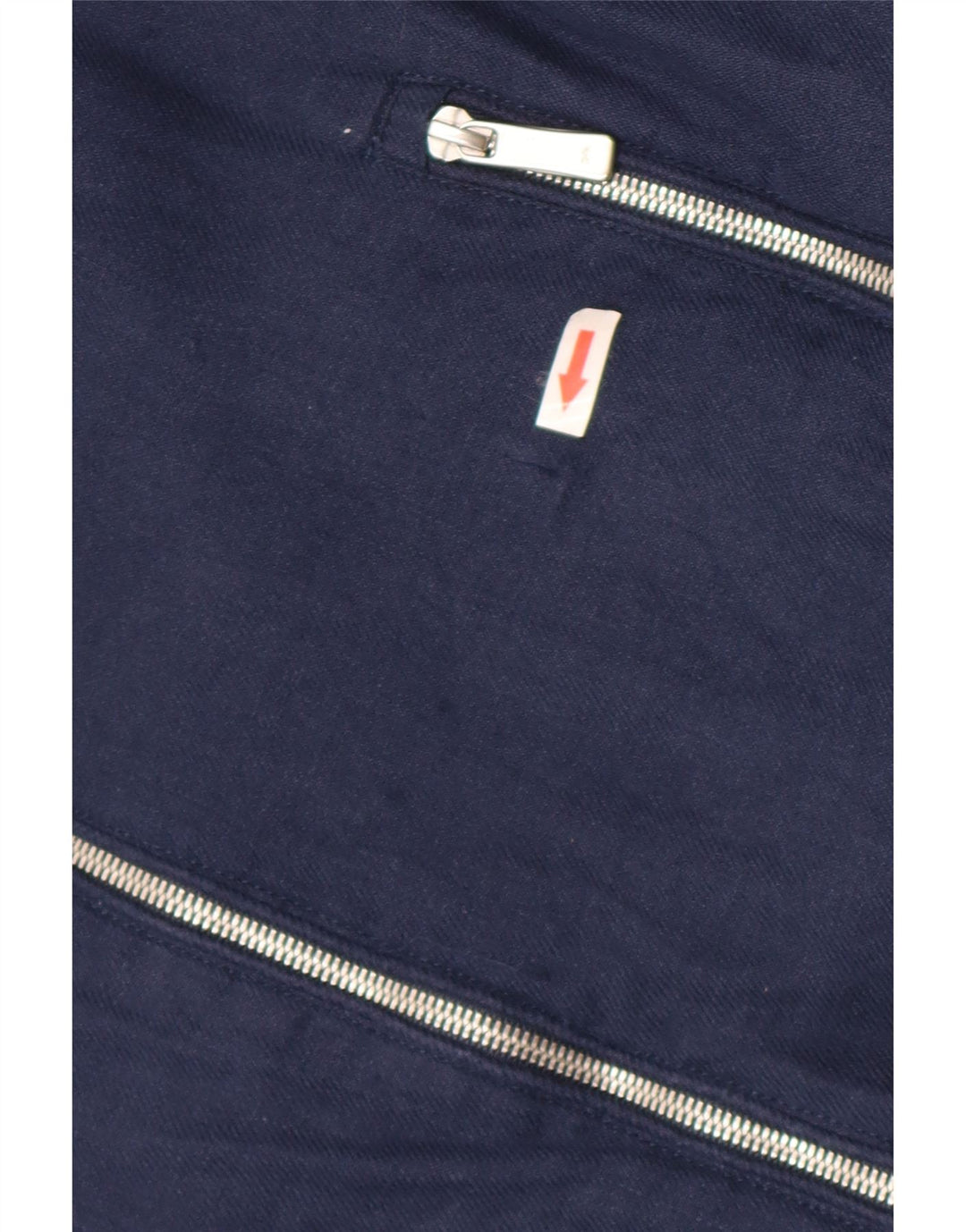Zara Mens Bomber Jacket UK 40 Large Bleu Marine Lin