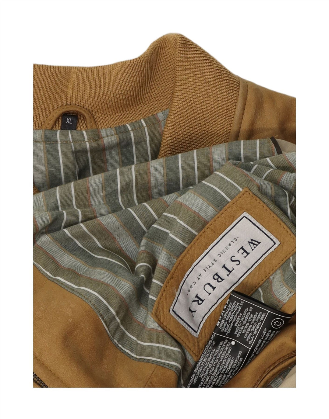 WESTBURY Mens Leather Jacket UK 42 XL Brown Leather Vintage WESTBURY and Second-Hand WESTBURY from Messina Hembry 