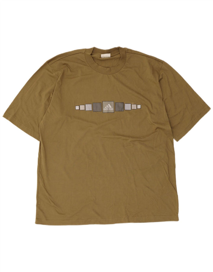Adidas T-shirt graphique pour hommes, grand, kaki