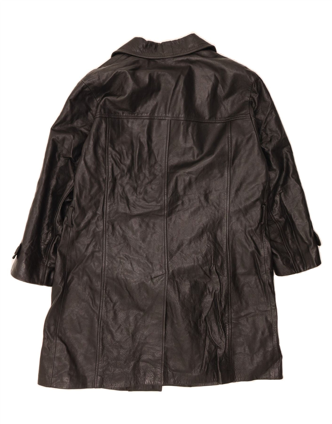 GIAN CARLO ROSSI Mens Leather Coat IT 52 XL Black Leather Vintage Gian Carlo Rossi and Second-Hand Gian Carlo Rossi from Messina Hembry 