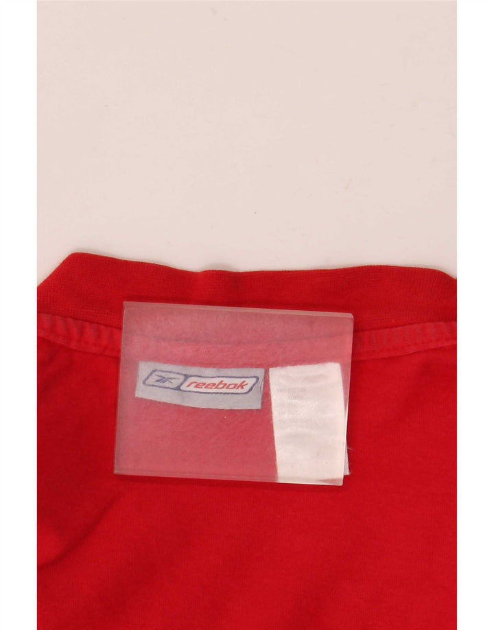 Reebok T-Shirt Homme Haut Large Rouge Coton