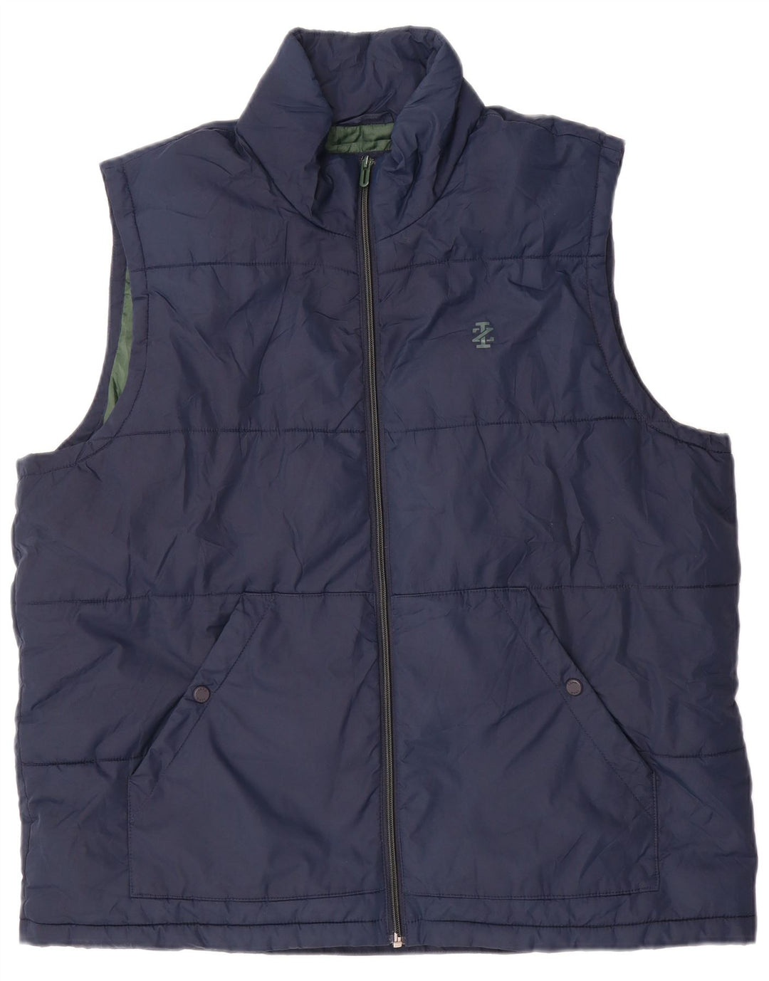 IZOD Gilet Rembourré Homme UK 42 XL Bleu Marine Polyester