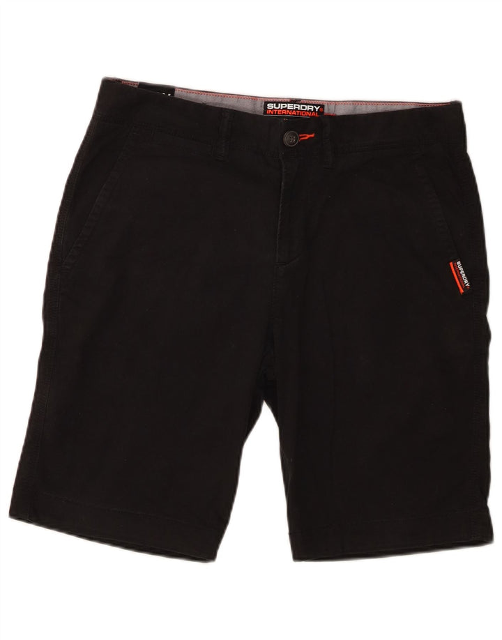 Superdry Short Chino Slim W30 Homme Noir Moyen Coton