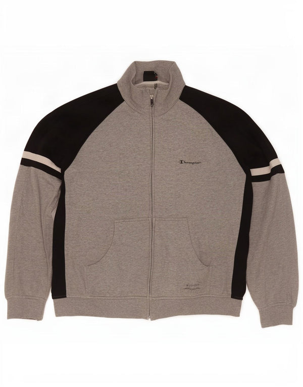 Champion Veste de Survêtement Homme XL Gris Colorblock Coton