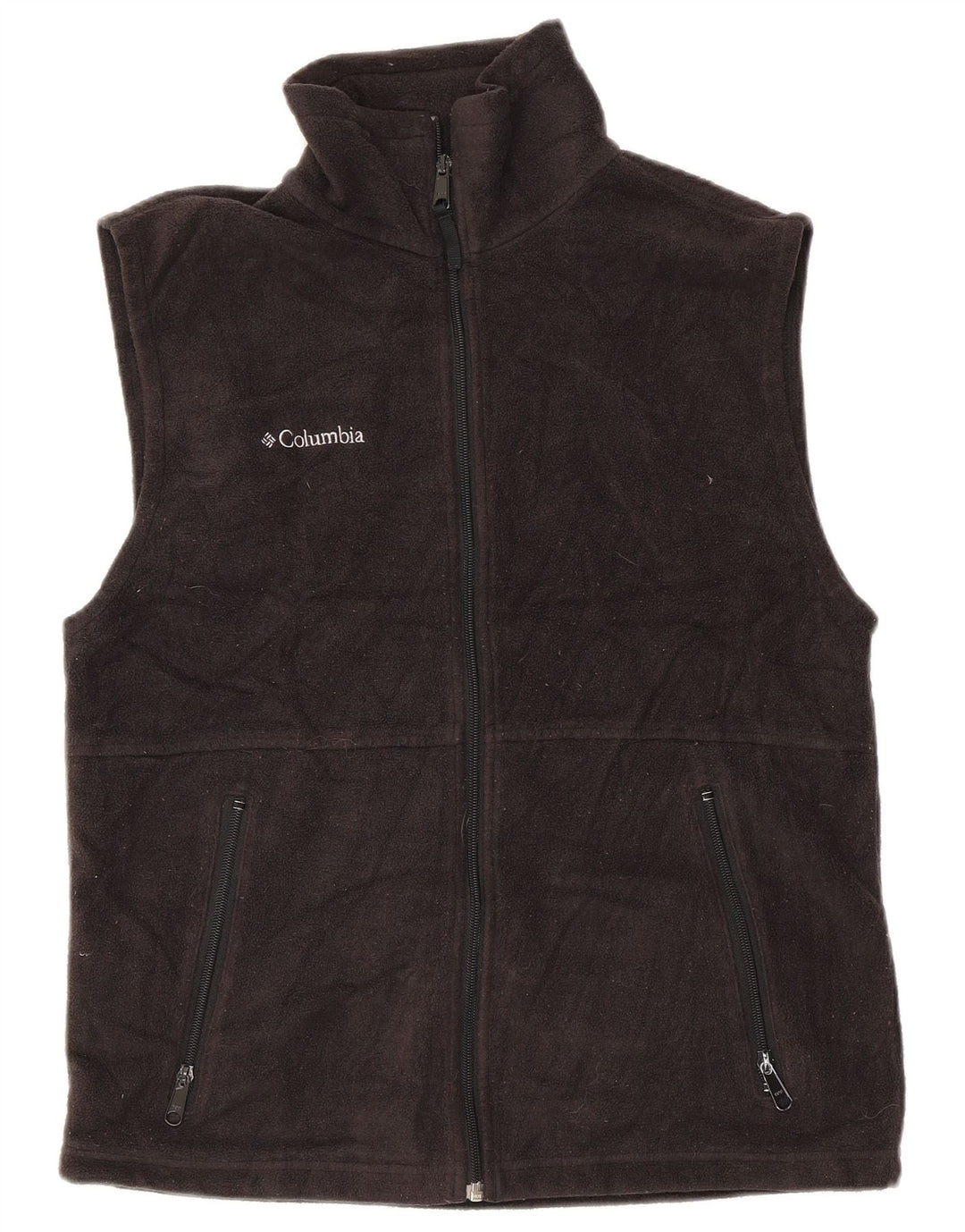 Columbia Gilet Polaire Homme UK 36 Petit Gris Polyester