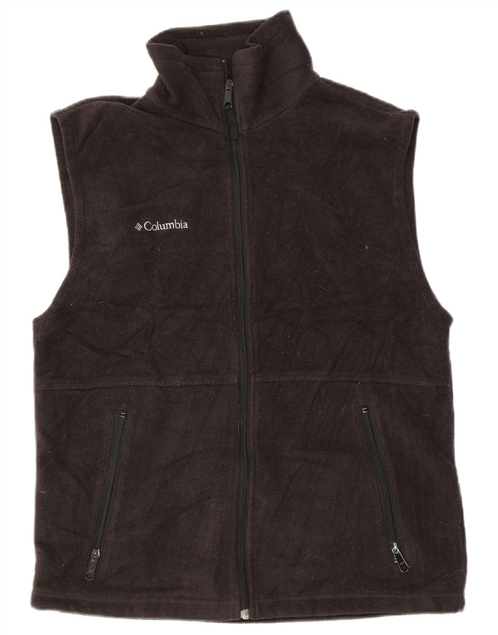 Columbia Gilet Polaire Homme UK 36 Petit Gris Polyester