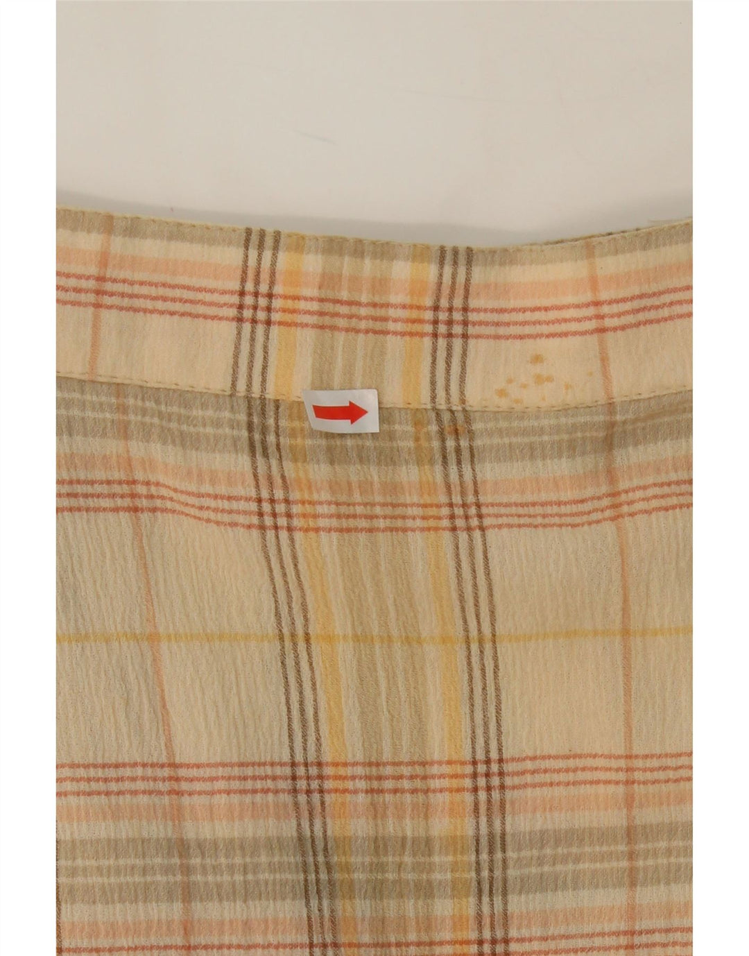 BARDEHLE Womens Skort Shorts EU 38 Medium W28 Beige Plaid Vintage Bardehle and Second-Hand Bardehle from Messina Hembry 