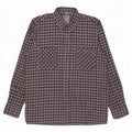 vintage Chemise en flanelle homme Taille 39/40 Coton à carreaux bleu moyen