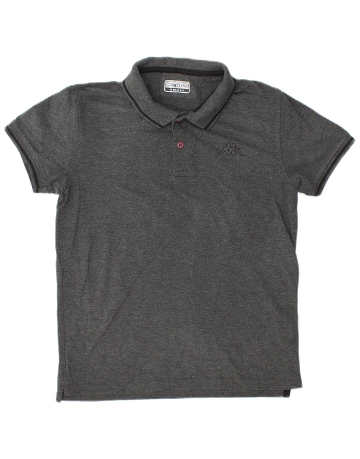 Kappa Polo Homme Petit Gris Coton