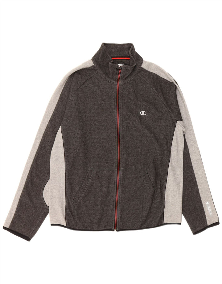CHAMPION Veste de Survêtement Homme Grand Gris Coton