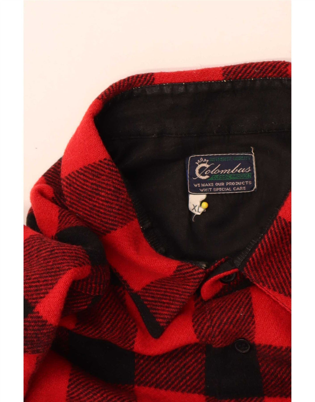 Colombus Surchemise Homme Flanelle Chemise XL Rouge Vichy Polyester