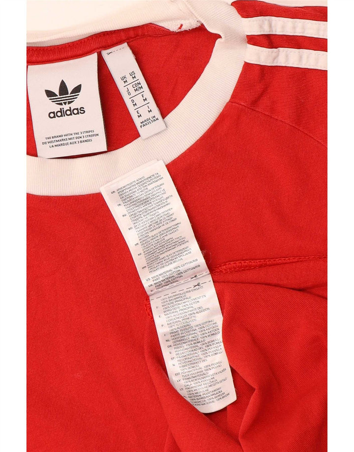 Adidas T-Shirt Homme Top Rouge Moyen Coton