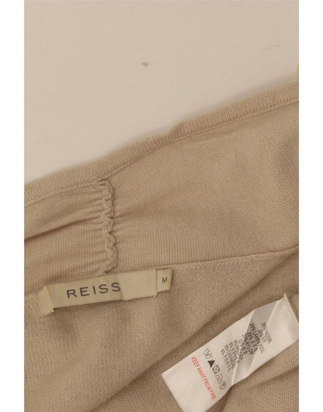Reiss Boléro Femme UK 44 Viscose Beige Moyen