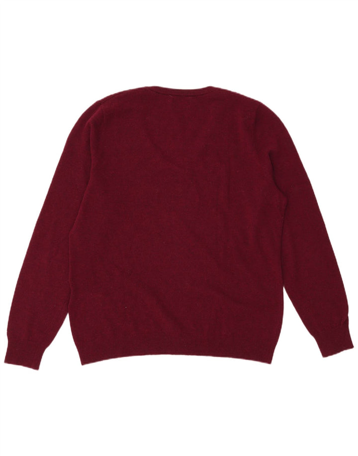 GANT Pull col en V pour femme UK 18 XL Laine marron