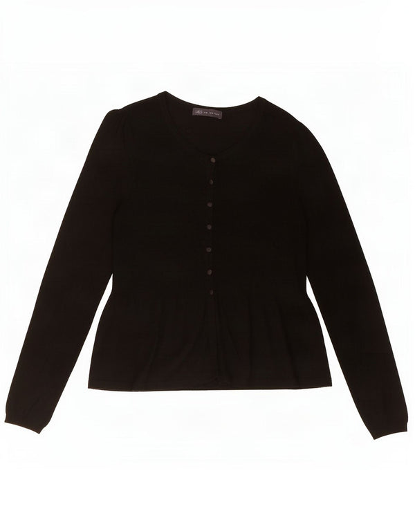 Marks & Spencer Pull Cardigan Femme UK 14 Medium Noir Viscose