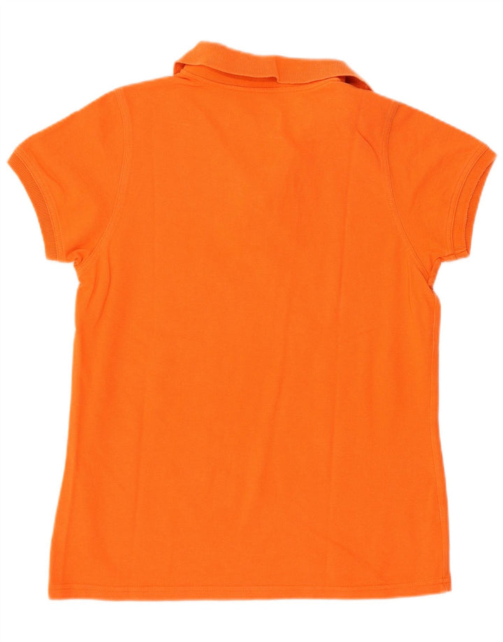 Reebok Polo Femme UK 12 Coton Orange Moyen