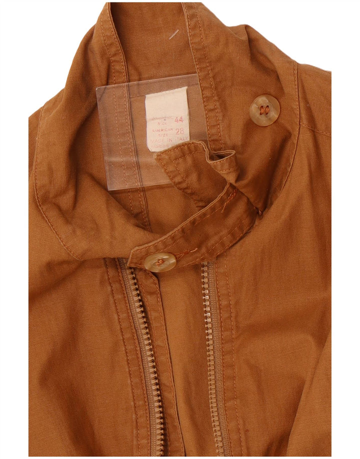 Veste Bomber Femme Vintage IT 44 Marron Moyen