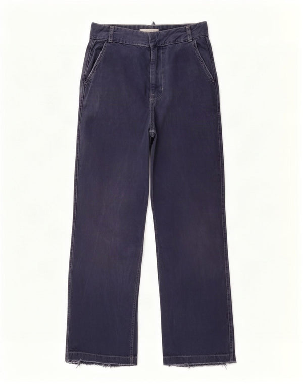 Zara Jean ample taille haute pour femme EU 32 2XS W22 L28 Bleu marine