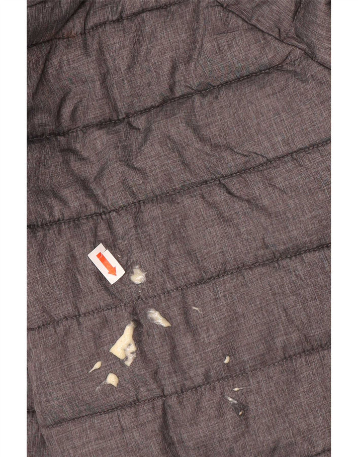 Ellesse Veste matelassée à capuche pour homme UK 42 XL Gris Polyamide
