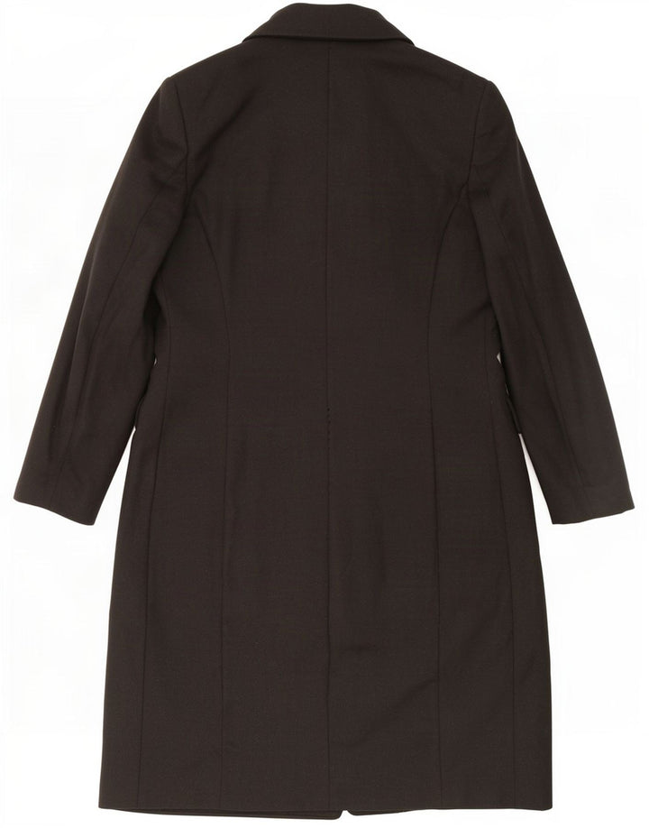 Gina Lebole Manteau croisé pour femme UK 14 Medium Noir