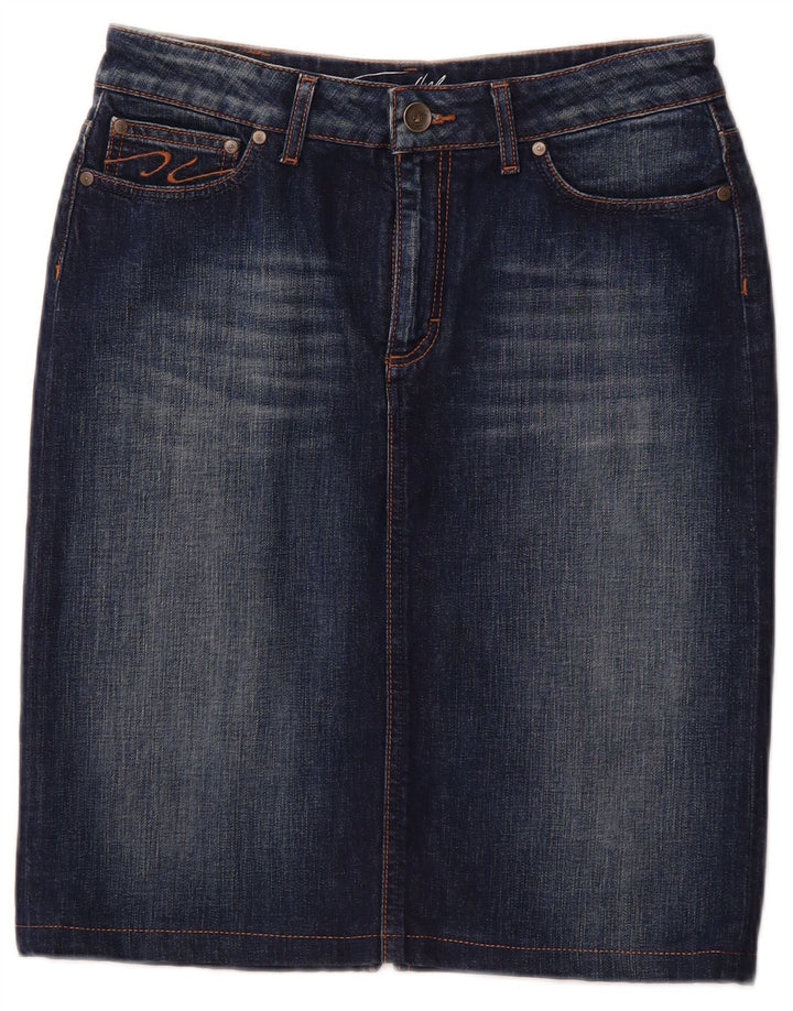 TOMMY HILFIGER Jupe en jean pour femme US 10 Large W30 Coton bleu marine