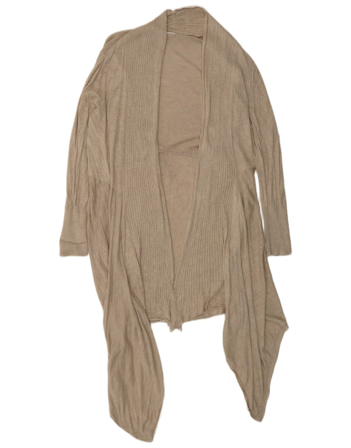 Marks & Spencer Pull cardigan asymétrique pour femme UK 16 Large Beige
