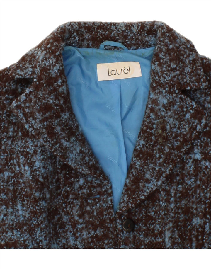 LAUREL Womens 3 Button Blazer Jacket EU 34 XS Grey Flecked Wool Vintage Laurel and Second-Hand Laurel from Messina Hembry 